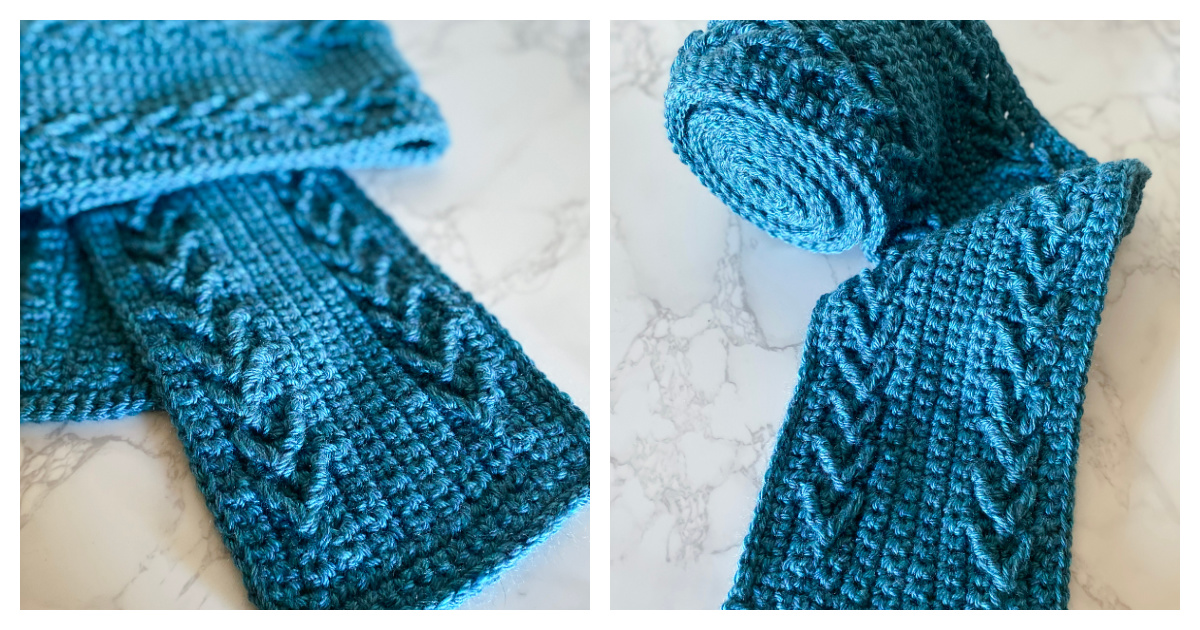 The DaddyO Scarf Free Crochet Pattern and Video Tutorial