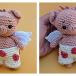 Cupid Piglet Amigurumi Free Crochet Pattern f