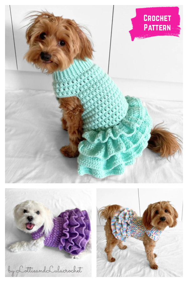 Tutu Dog Sweater Crochet Pattern