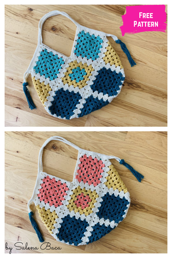 Battenberg Bag Free Crochet Pattern