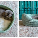 Cozy Cat Bed Free Crochet Pattern