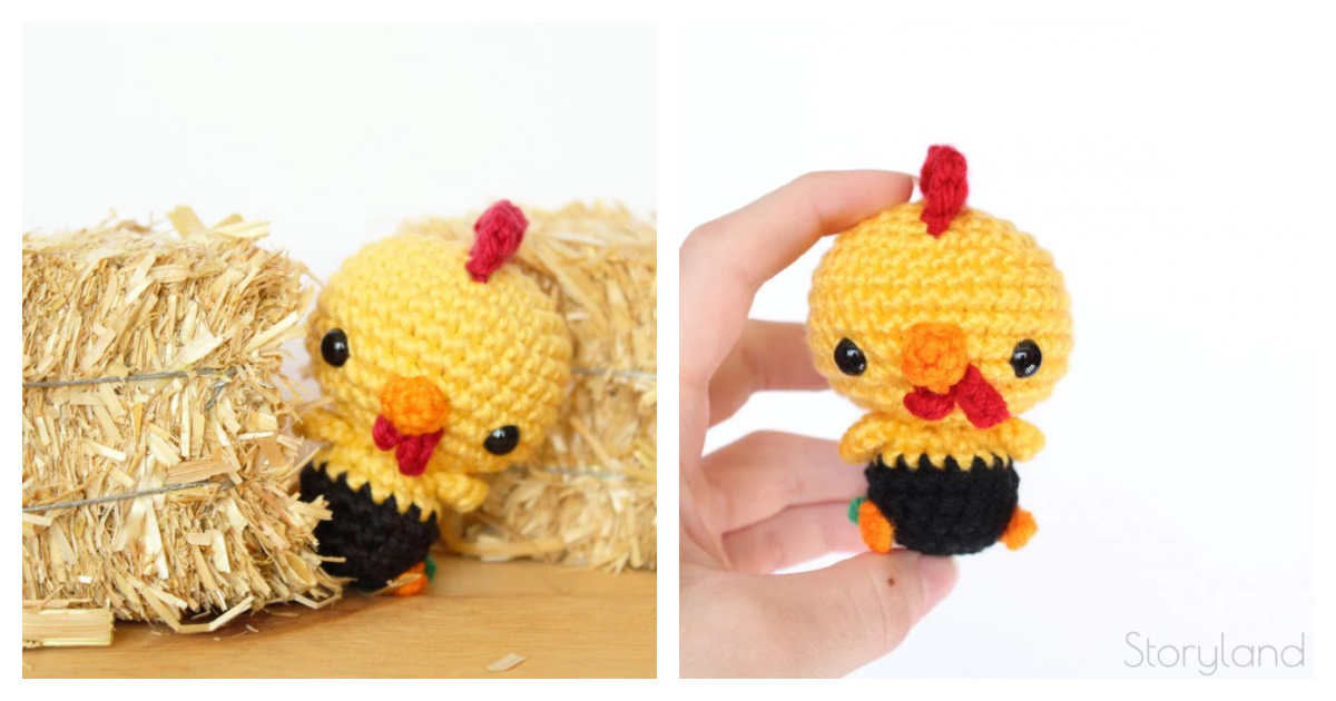 Farm Animal Rooster Amigurumi Free Crochet Pattern