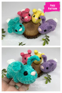 Jelly Bean Bunny Amigurumi Free Crochet Pattern