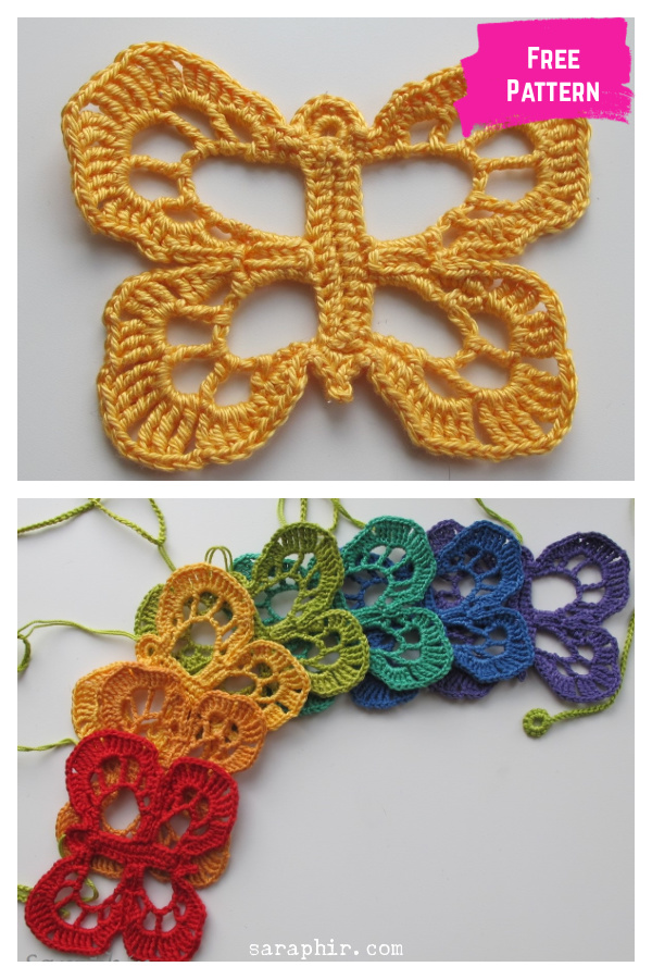 Lace Butterfly Free Crochet Pattern