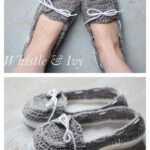 Women’s Boat Slippers Free Crochet Pattern