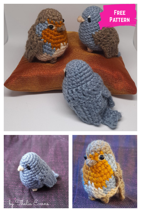 Little Chubby Bird Amigurumi Fee Crochet Pattern