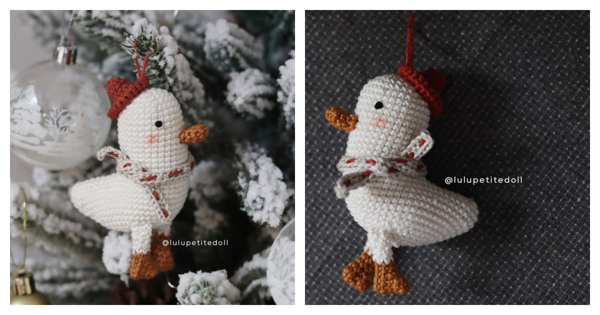 Christmas Duck Free Crochet Pattern